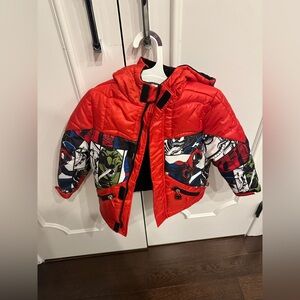 New Disney Red Spider-Man Jacket with Black Accents size 2